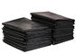 HDPE υλικό επίπεδο ανακυκλώσιμο μαύρο χρώμα επιφάνειας απορριμάτων αποτυπωμένο σε ανάγλυφο τσάντες