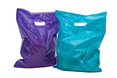 100 στιλπνές τσάντες δώρων εμπορευμάτων λιανικές, LDPE υλικές πλαστικές λιανικές τσάντες