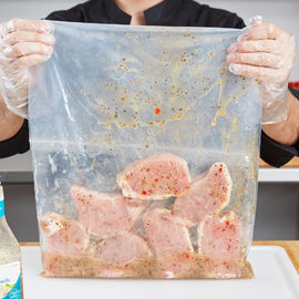 Οι βαρέων βαρών πλαστικές τσάντες κλειδαριών φερμουάρ σφραγίδων τοπ καθαρίζουν το χρώμα 10 - πάχος 100MIC για τα τρόφιμα
