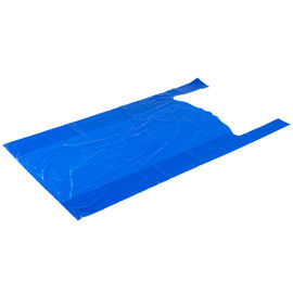 LDPE 35 Mic μπλε ατύπωτο μπλουζών τσαντών αγορών υλικό 18» Χ 7» Χ 32»