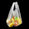 Διασπάσιμη πλαστική τσάντα αγορών φανέλλων, άσπρο χρώμα, HDPE υλικό